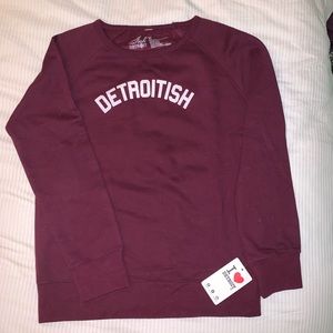 Maroon Detroitish Sweatshirt